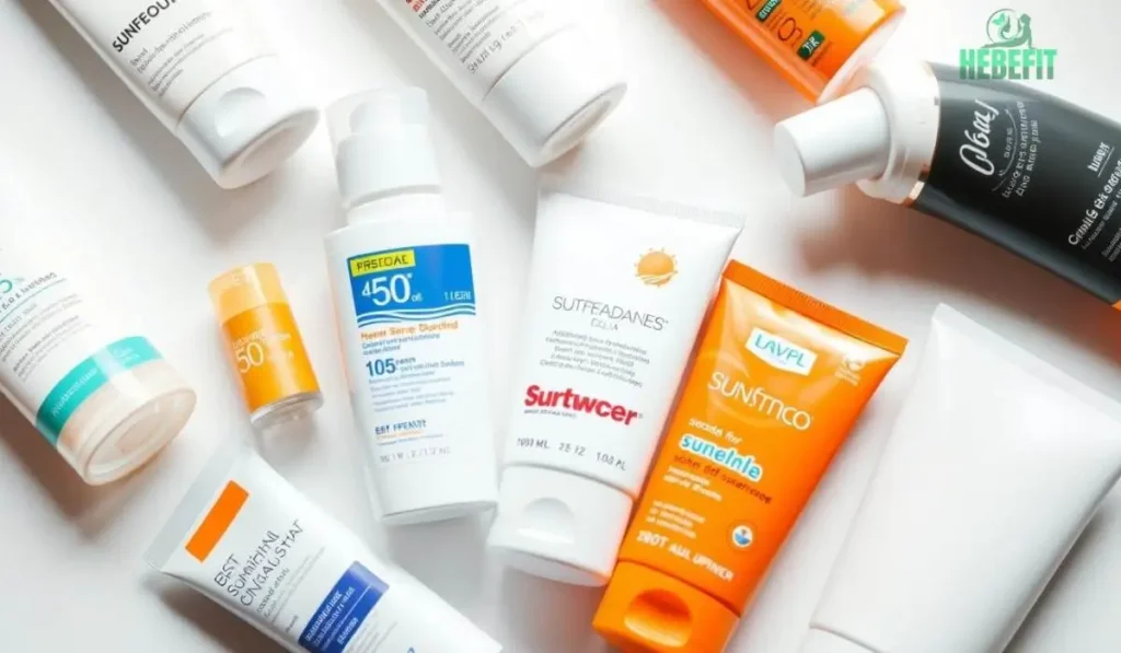 Man applying sunscreen for oily skin care