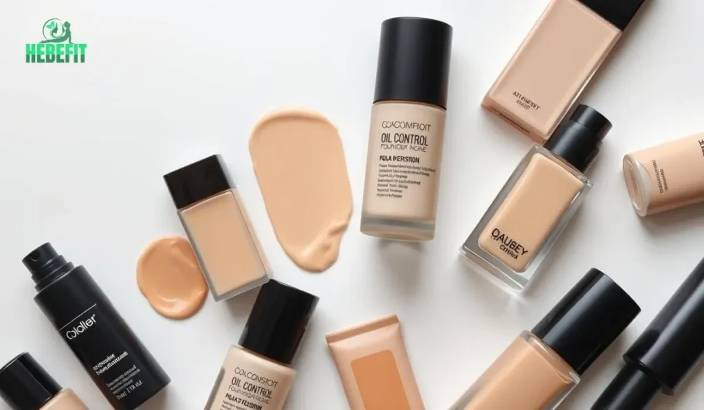 Oil-control foundations for shine-free skin