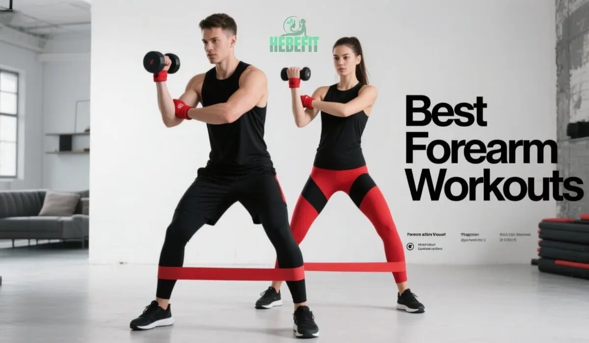Man doing best forearm workouts at gym