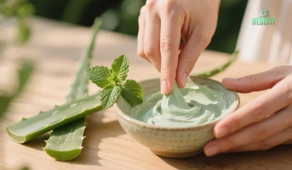 Mixing a natural DIY face mask
