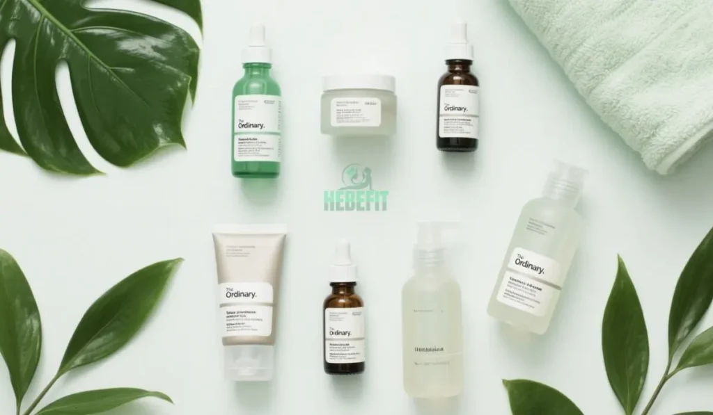 Woman doing ordinary skincare routine at home