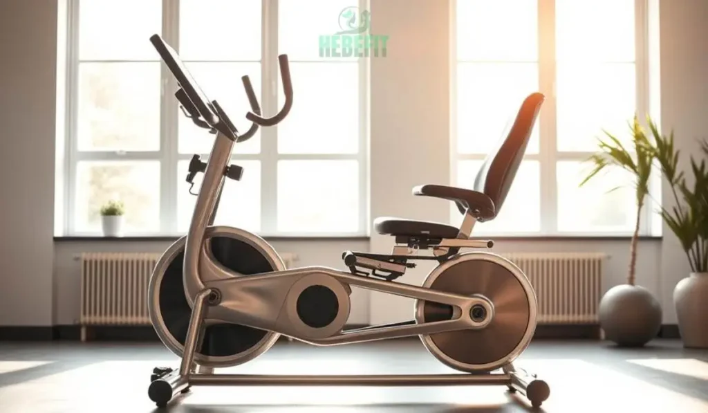 Woman doing bike exercise for fitness goals