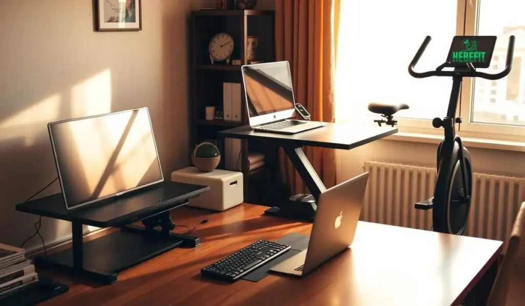 Compact desk exercise equipment for working professionals