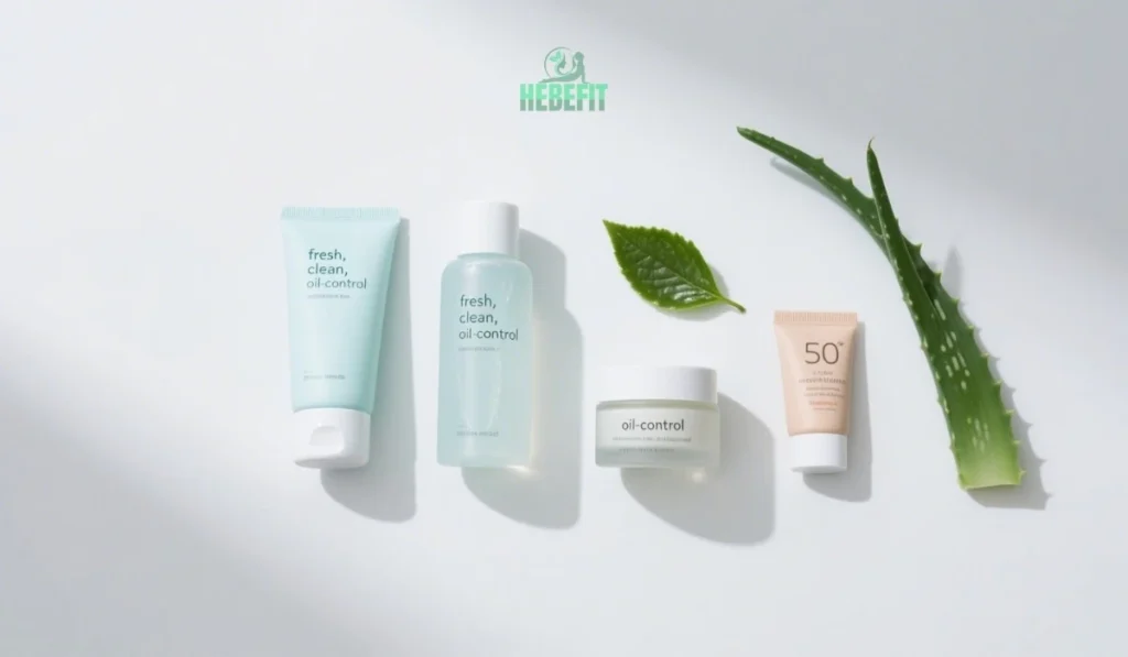 Step-by-step skin care for oily skin